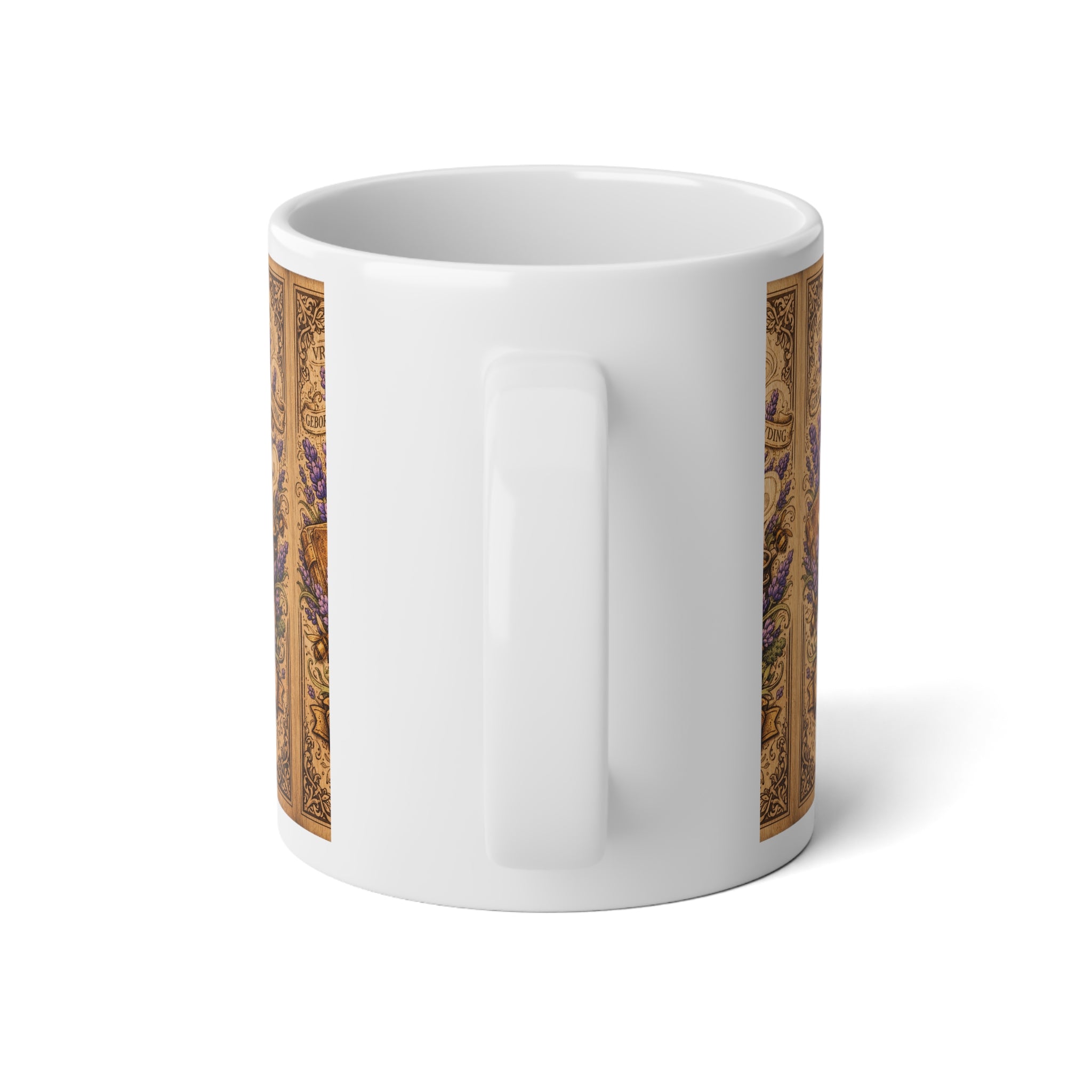 Lavender Apothecary Jumbo Mug — 20oz Vintage Herbal Illustration