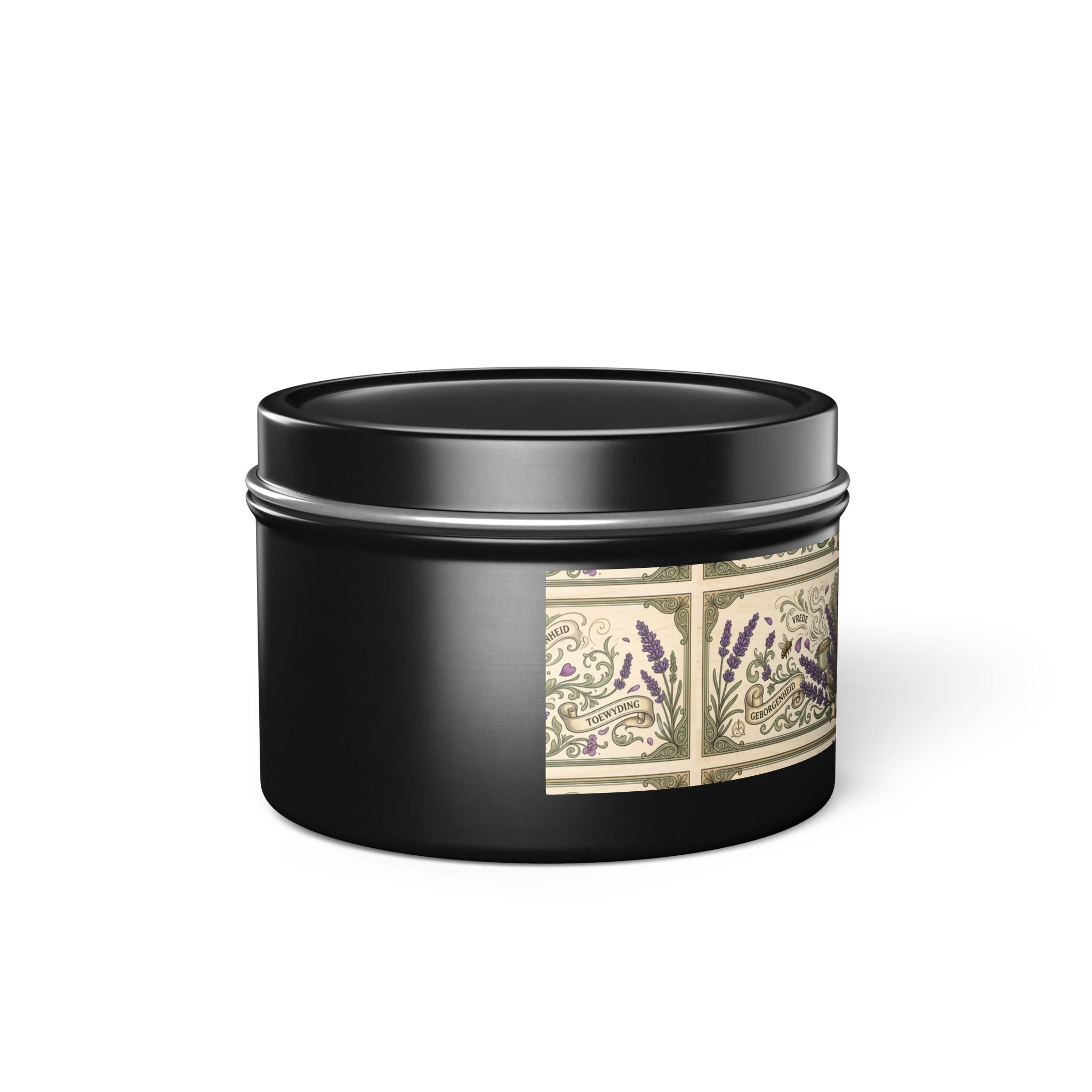 Lavendel-Blechkerze – Florale Aromatherapie-Sojakerze zur Entspannung & als Geschenk