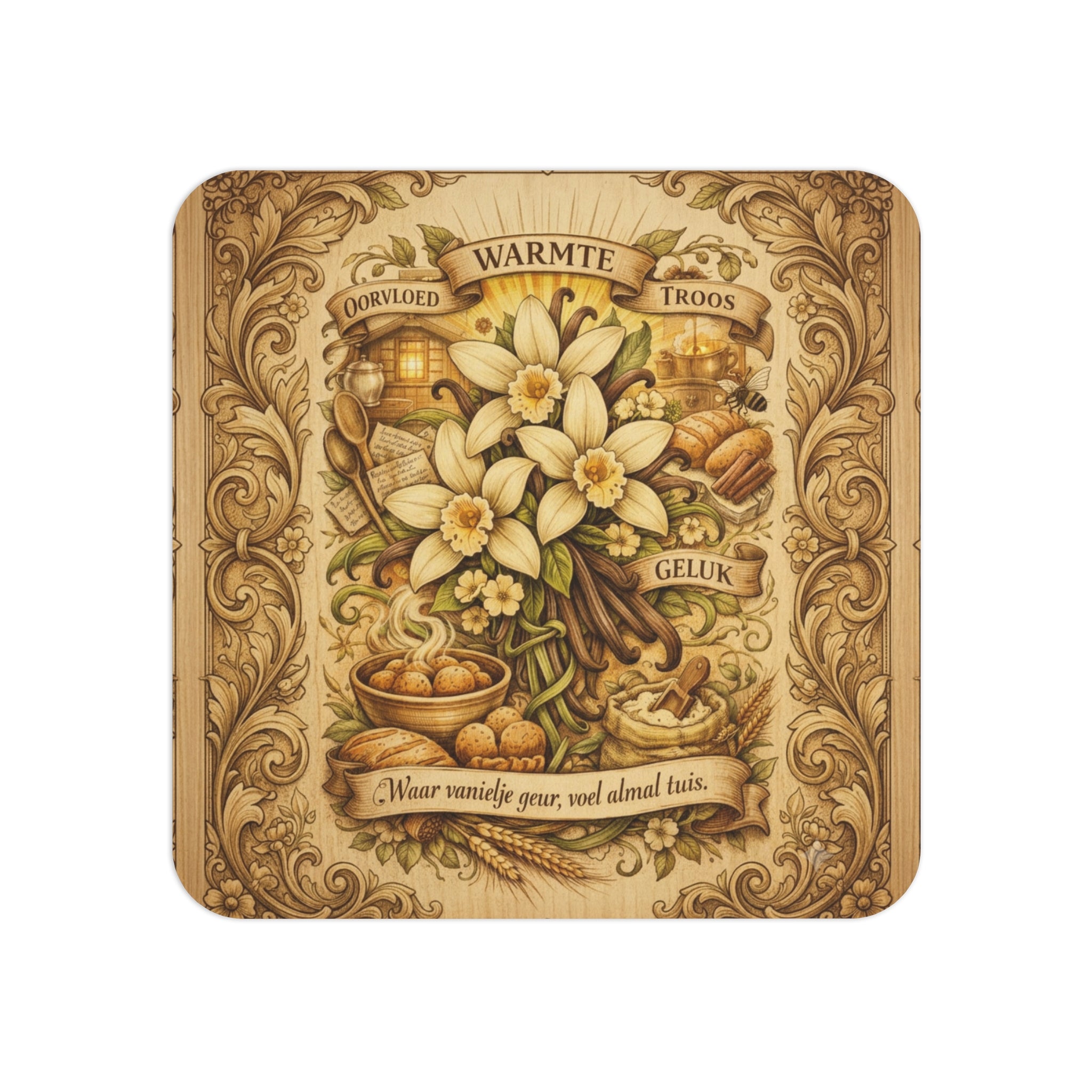 Blumenuntersetzer im Vintage-Stil – Dutch Blessings Bouquet (50/100 Stück)