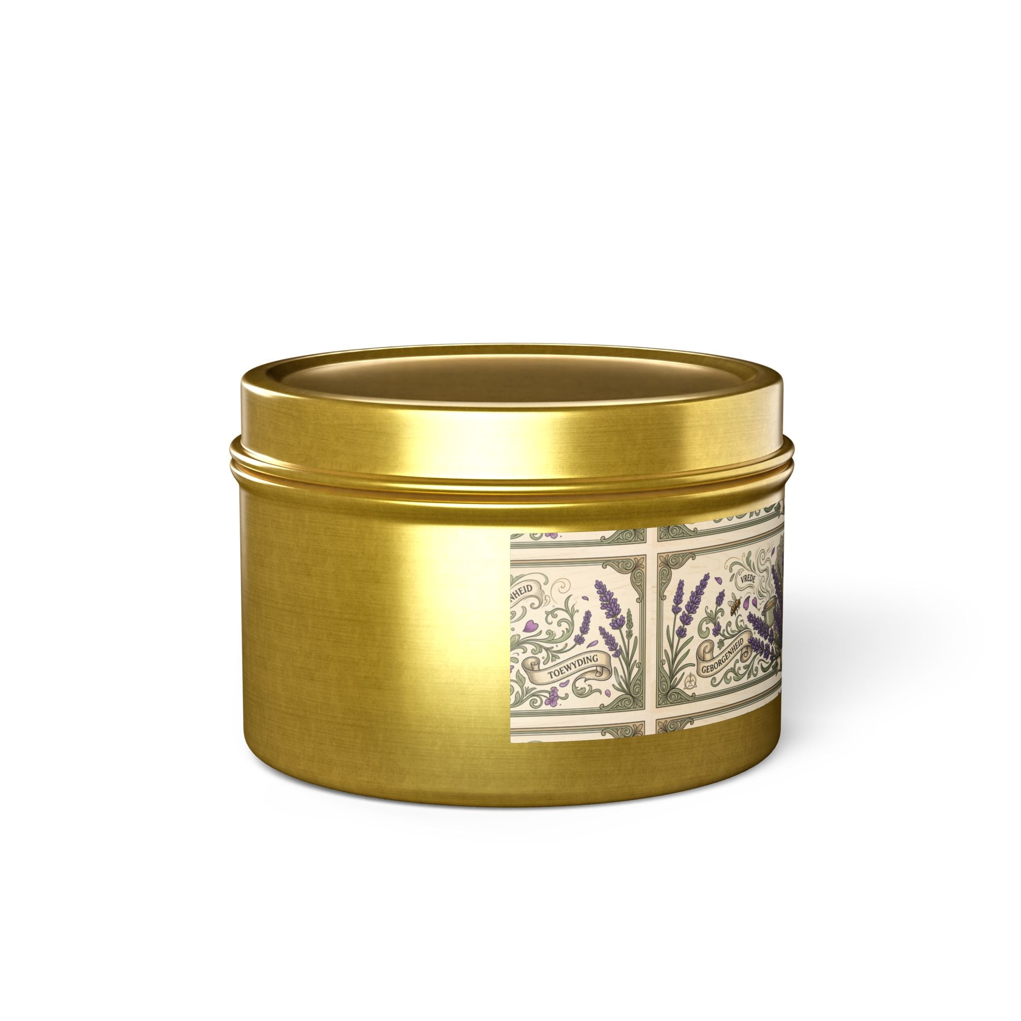 Lavendel-Blechkerze – Florale Aromatherapie-Sojakerze zur Entspannung & als Geschenk