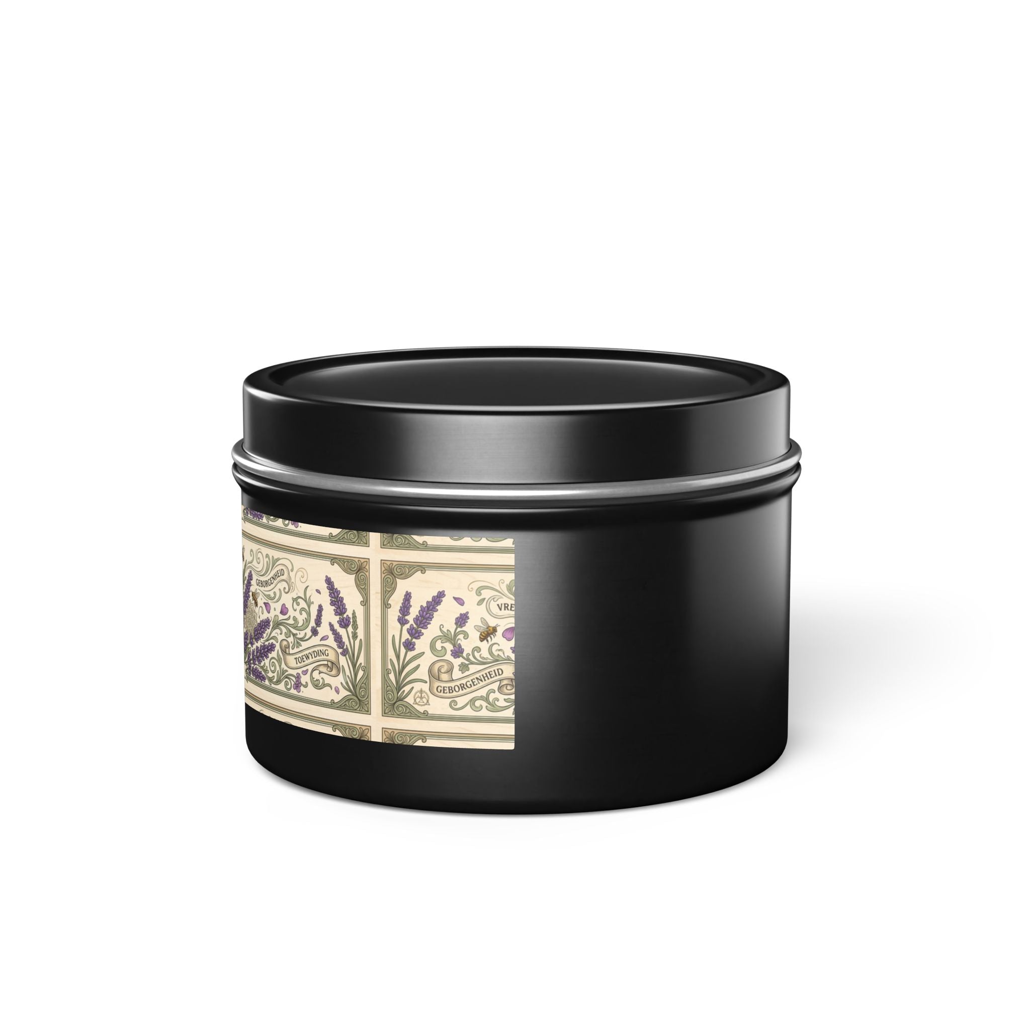 Lavendel-Blechkerze – Florale Aromatherapie-Sojakerze zur Entspannung & als Geschenk