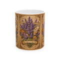 Lavender Apothecary Mug — Vintage Botanical Floral Ceramic Coffee Cup (11oz & 15oz)