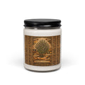 9oz Scented Soy Candle — Vintage Olive Tree Label, Rustic Home Fragrance