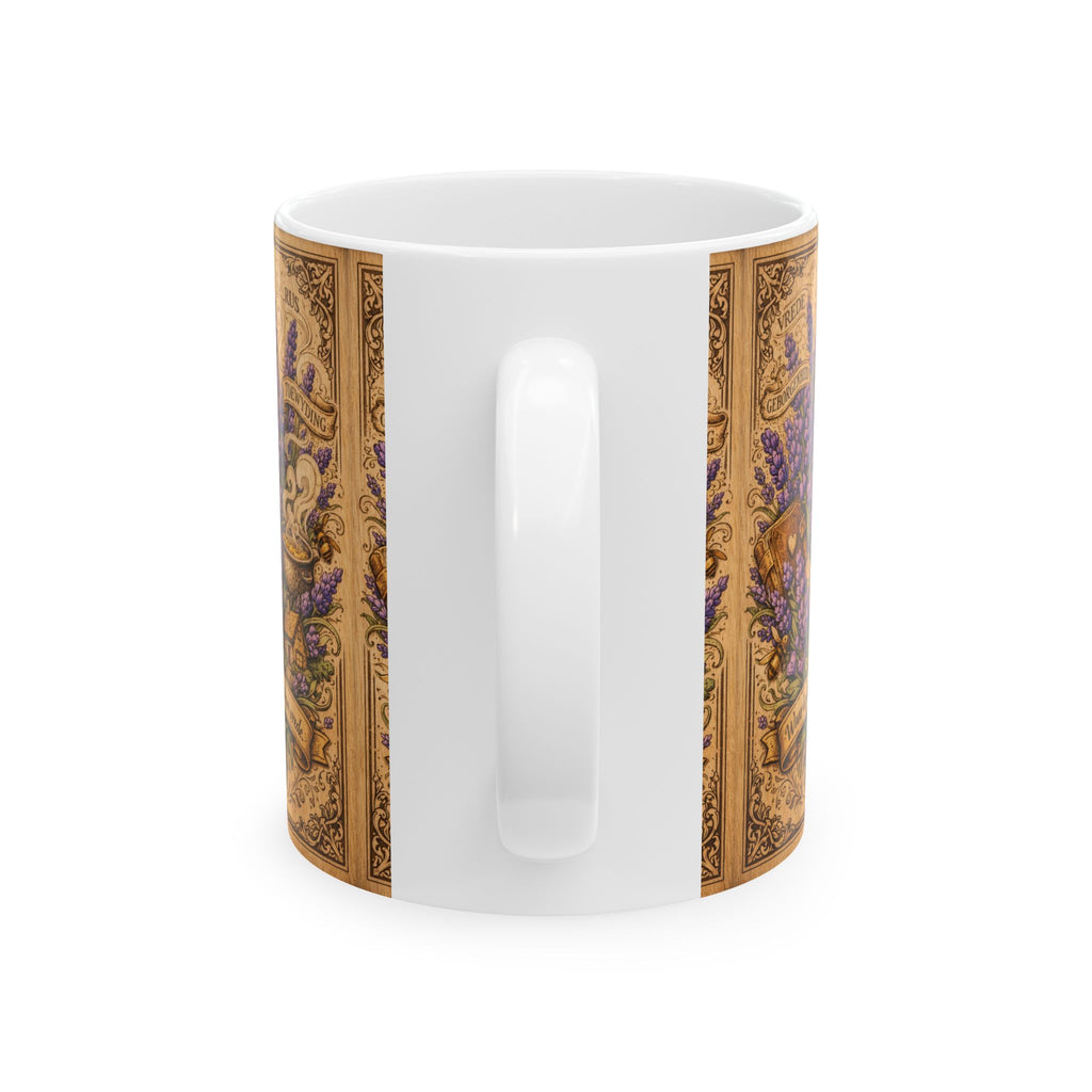 Lavender Apothecary Mug — Vintage Botanical Floral Ceramic Coffee Cup (11oz & 15oz)