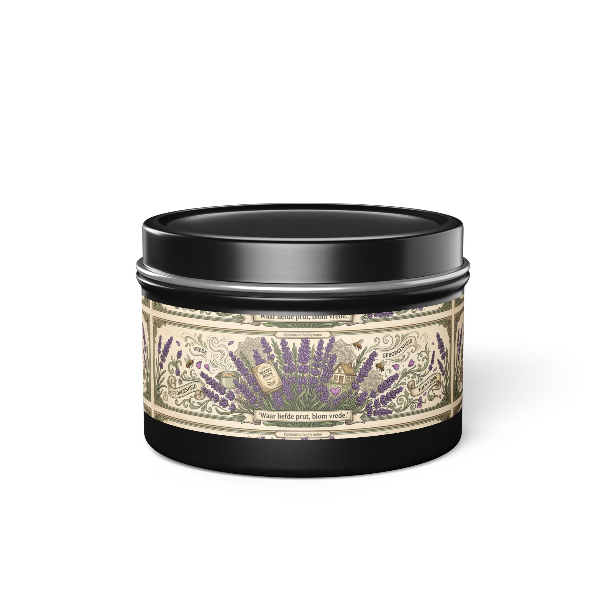 Lavendel-Blechkerze – Florale Aromatherapie-Sojakerze zur Entspannung & als Geschenk
