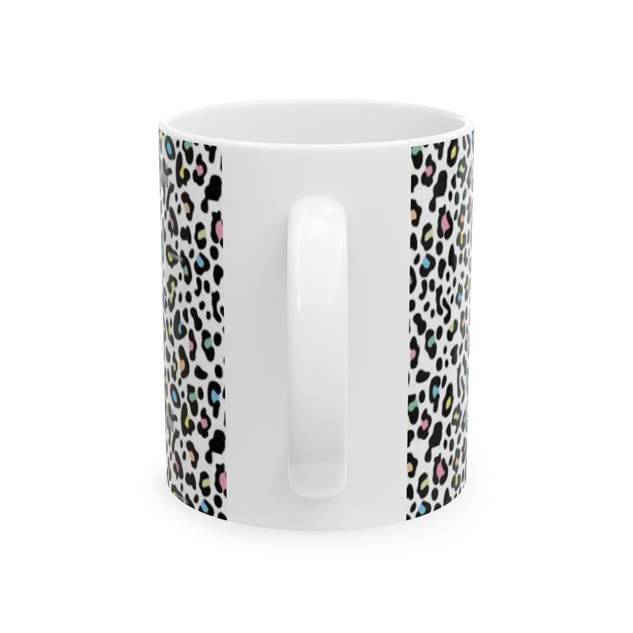 Colorful Leopard Print Ceramic Mug – 11oz & 15oz Animal Print Coffee Cup