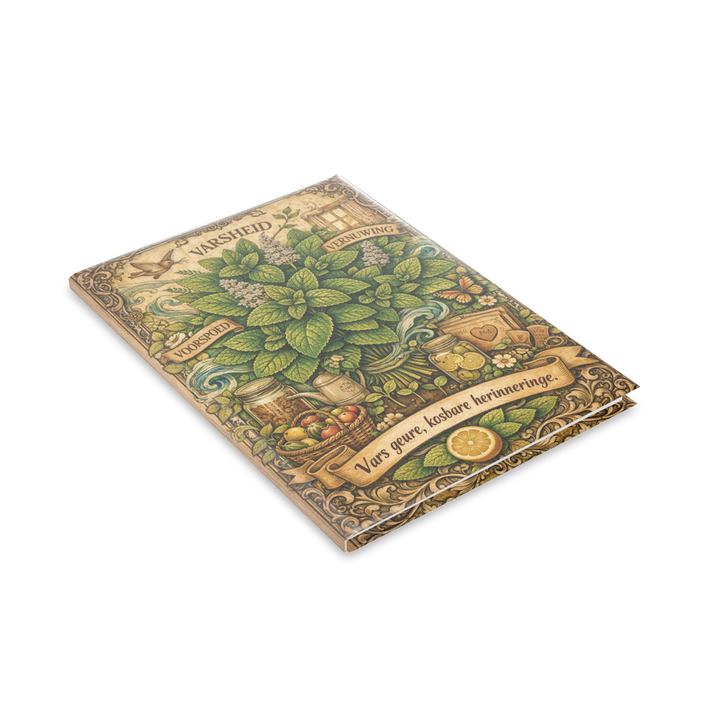 Hardcover Notebook — Vintage Herbal Illustration ‘Varsheid’ Journal