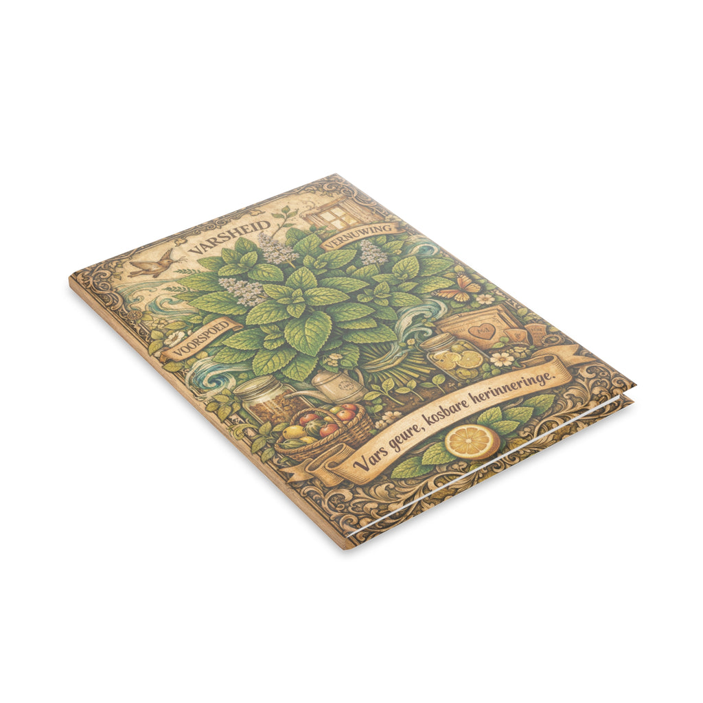 Hardcover Notebook — Vintage Herbal Illustration ‘Varsheid’ Journal